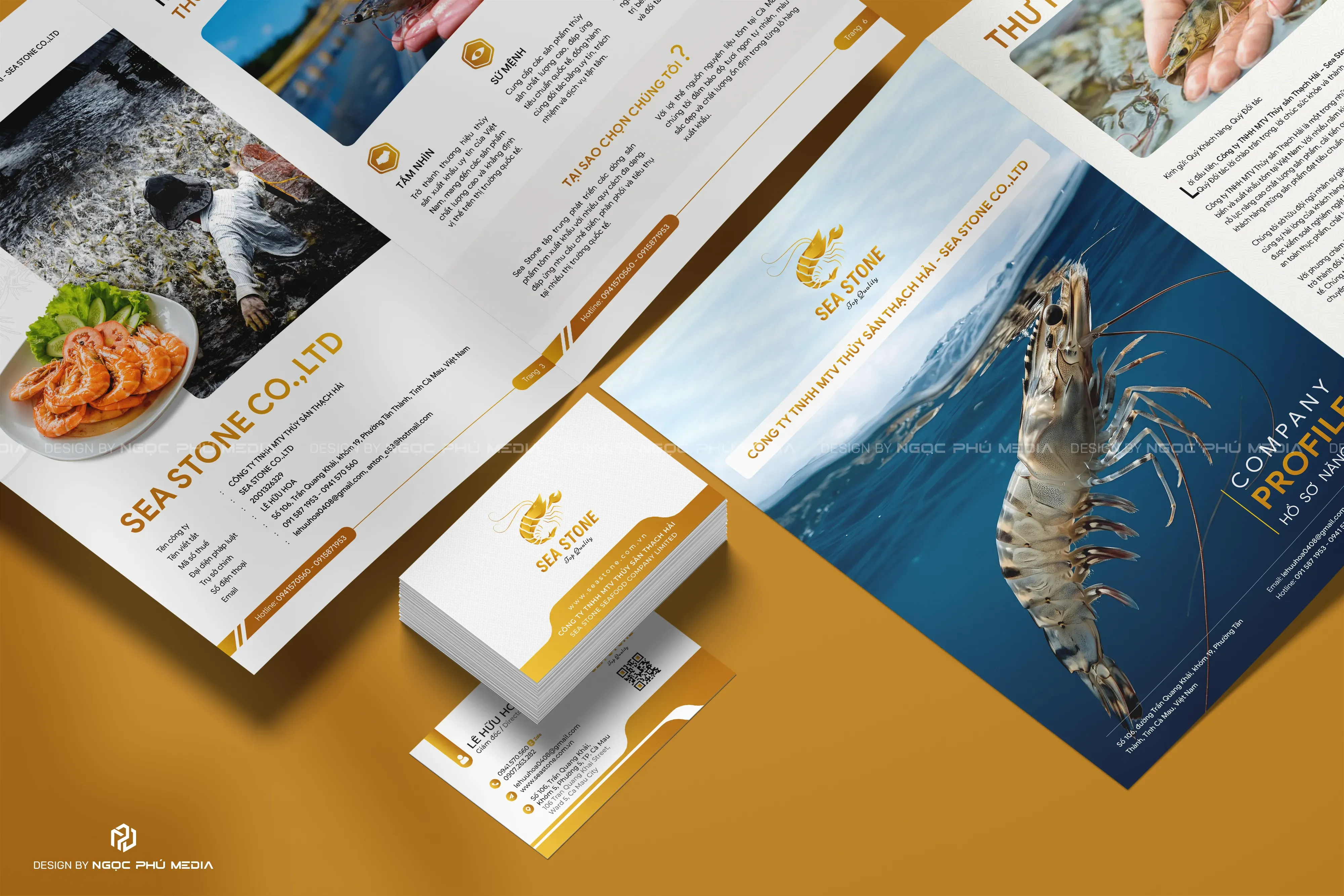 Hồ sơ năng lực, Name card & Logo công ty Sea Stone